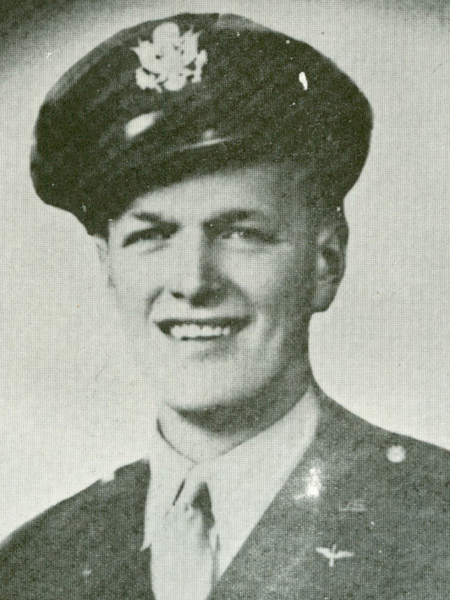 Copy of image of white man in Air Force uniform